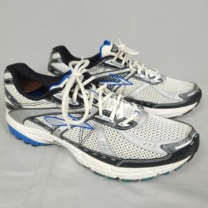 Brooks Adrenaline GTS 10 Shoes Men Size 13B White Black Blue Running Sneaker